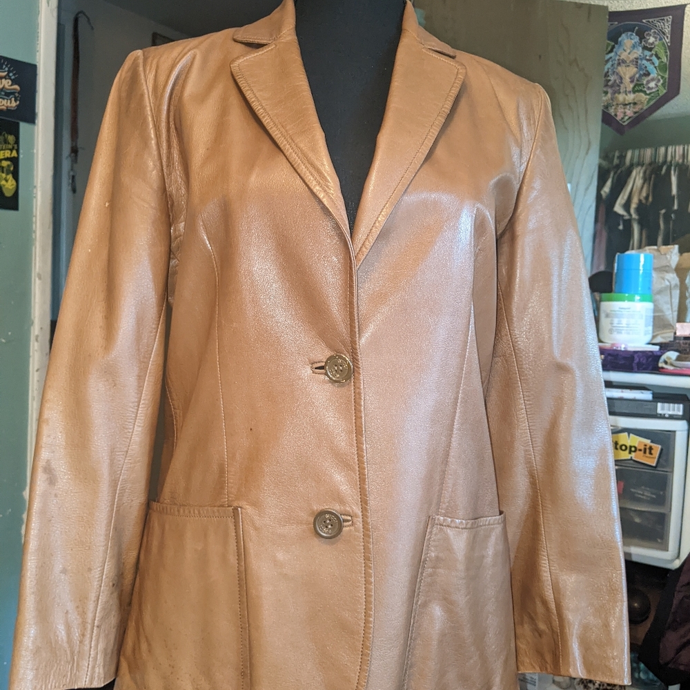 Vintage Gucci Italian leather jacket 44